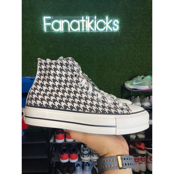 Converse Chuck Taylor Platform HI Womens Size 10 Shoes Black White Logo 171209C - Picture 2 of 8